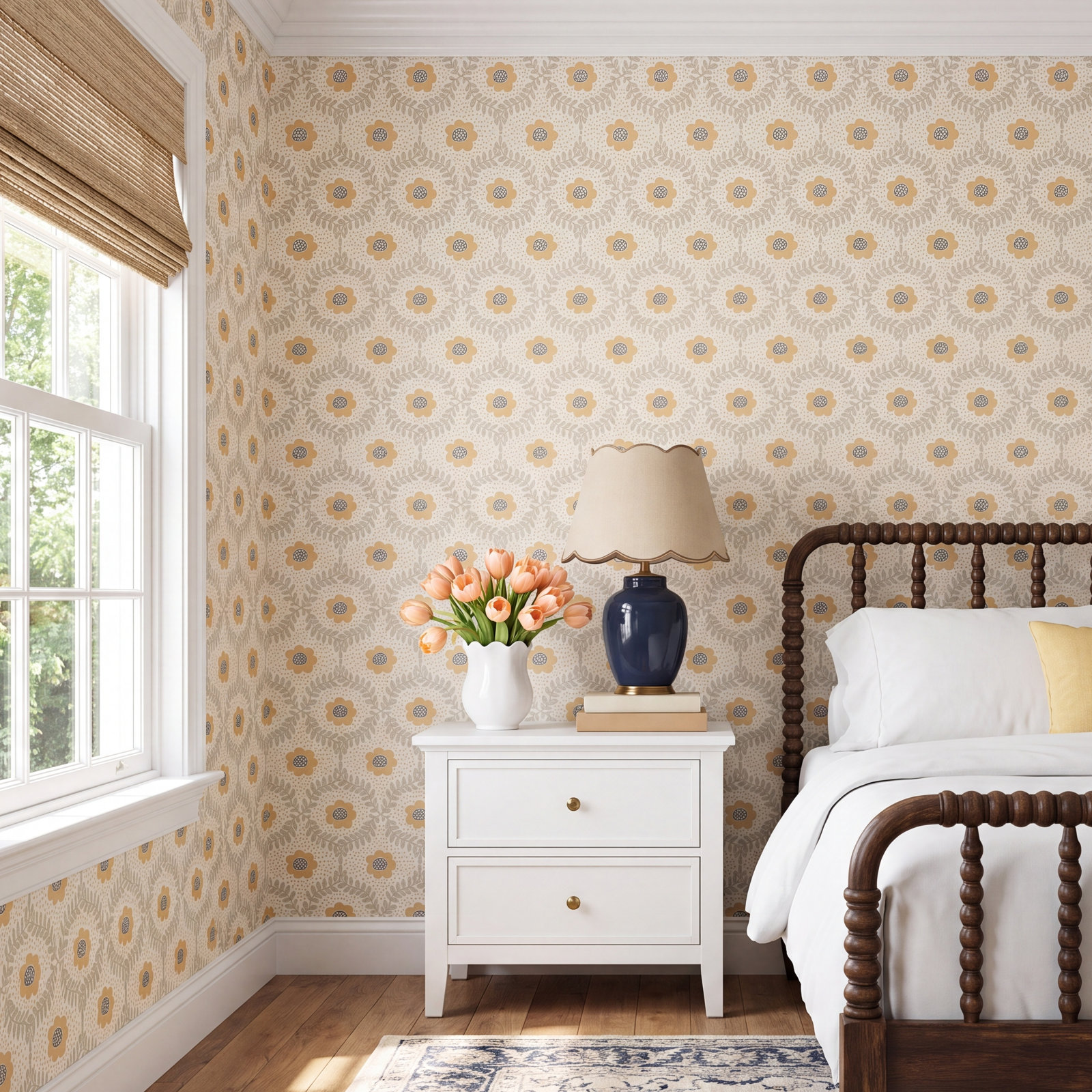 Rifle Paper Co. Emma Wallpaper, Linen