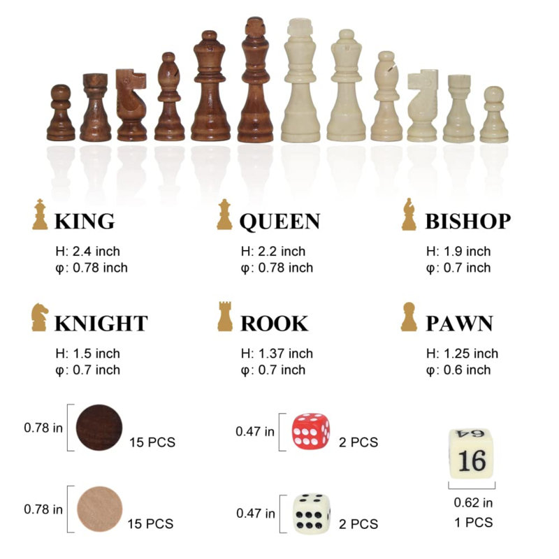Bisiot 5.6'' L Game Set