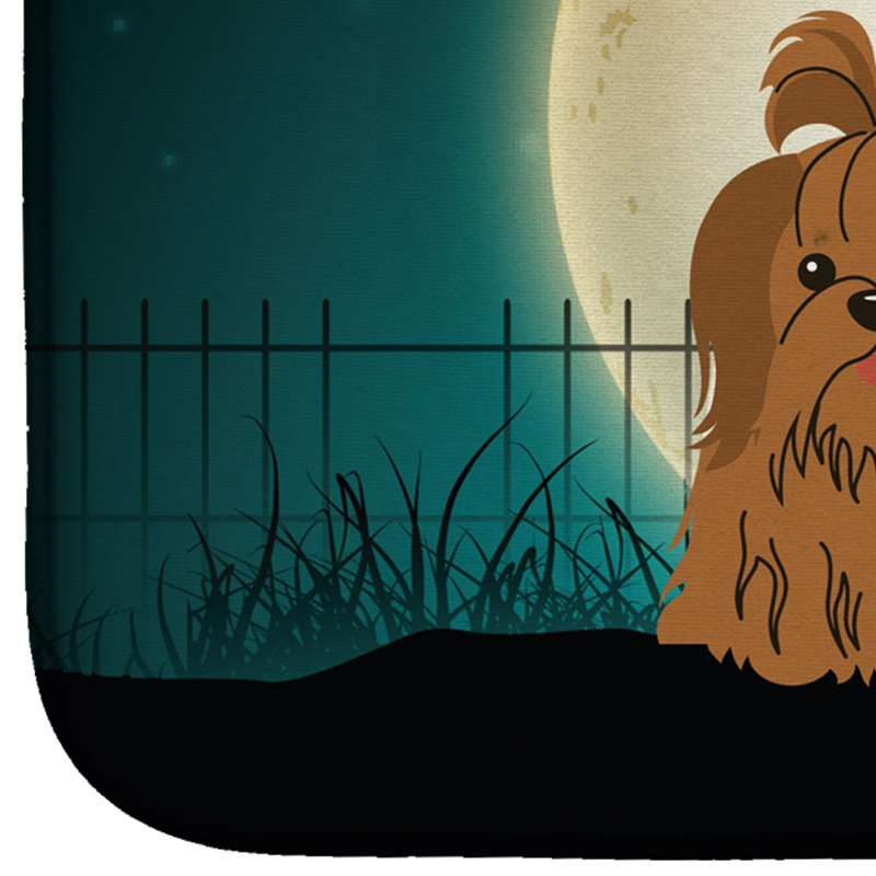 Tapis de séchage tzu de shih halloween, Chocolat