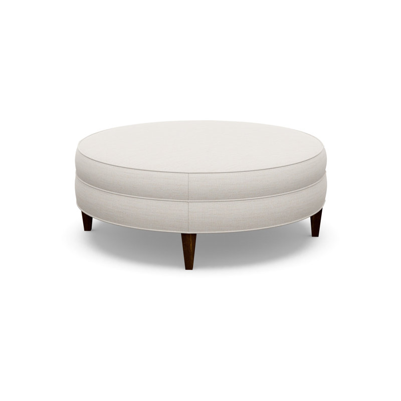 Round Ottoman, Walnut, 2245-80