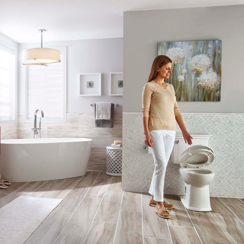 Toilette allongée deux pièces VorMax 1,28 GPF (siège inclus)