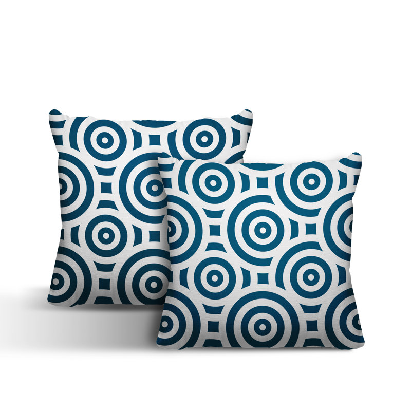  Coussin intérieur / extérieur, L 17 po x H 17 po, Turquoise