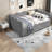 Cozy Linen Multifunctional Beds With Usb Port For Home