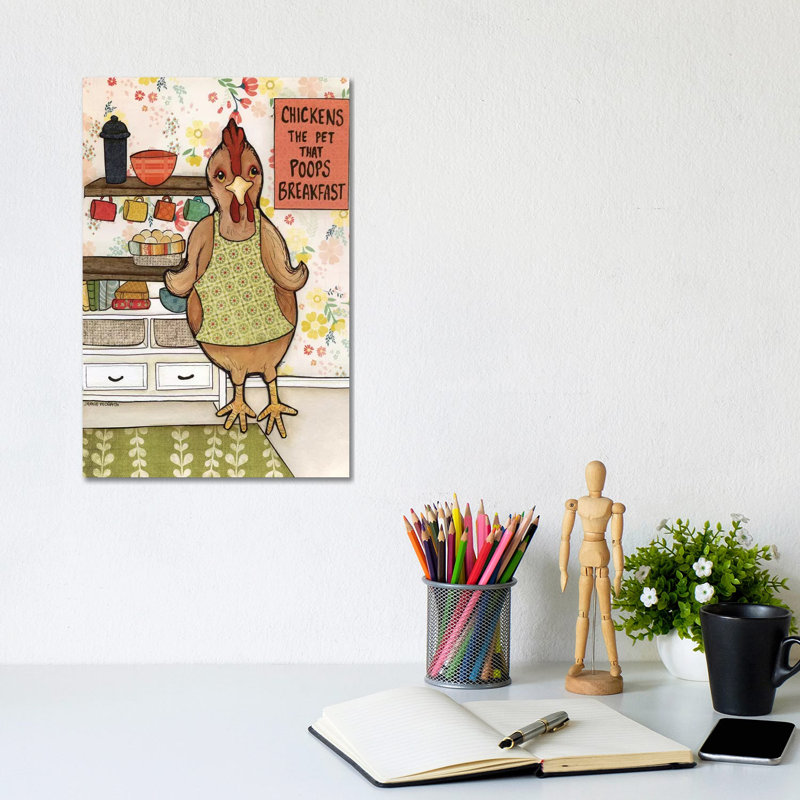 Chicken Poop by Jamie Morath - Wrapped Canvas Print, 20.32 cm H x 30.48 cm W
