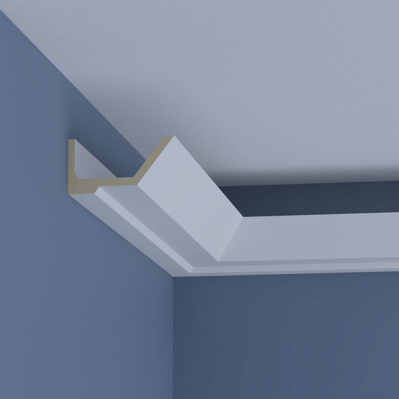 Armando 96 in. Unfinished Polyurethane Crown Moulding