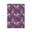 Tapis intérieur lavable 9 pi x 12 pi aubergine lavande et ivoire à pois ivoire