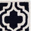 Tapis géométrique en laine noir-796913300