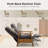 Penning Walnut Breathable Leather Push-Back Recliner-102834353