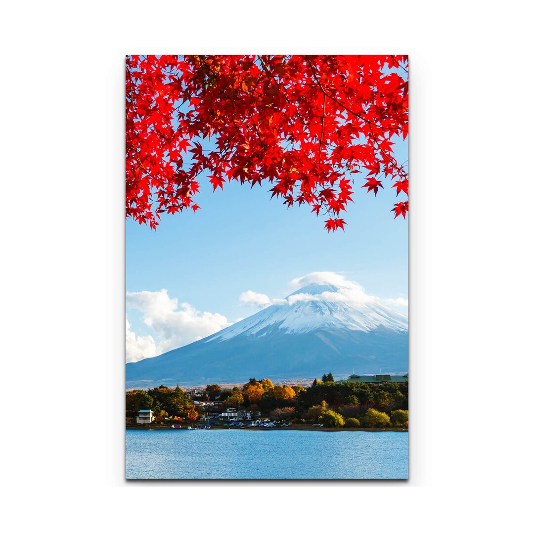 Leinwandbild Mount Fuji im Herbst