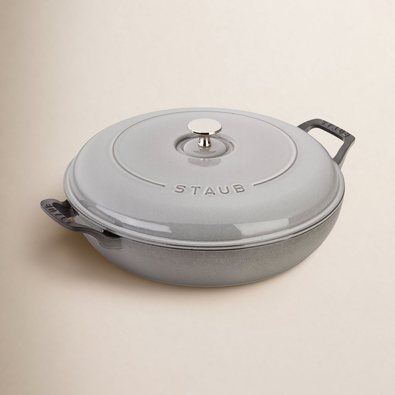 Enameled Cast Iron Braiser, Graphite Grey
