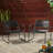 Backyard & Patio Essential Chair: In Matte Black Iron, 24.16 In. Depth, 13.65 Lb Iron Chair , Enhancing Ambiance Of Patio, 24.62"H X 24.16"D,