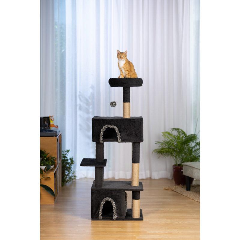 Arbre à chat Dark Tower, hauteur de 59 pouces