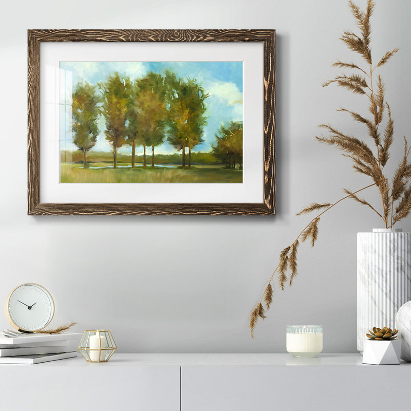 «Tall Trees», impression sur papier, Noyer, H 14 po x l 20 po x P 1,5 po