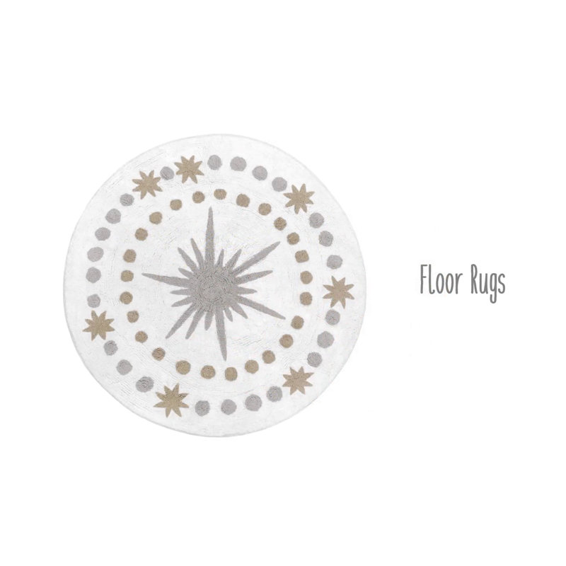 Blush Pink and Gold Celestial Twin Microfiber Bedding Set