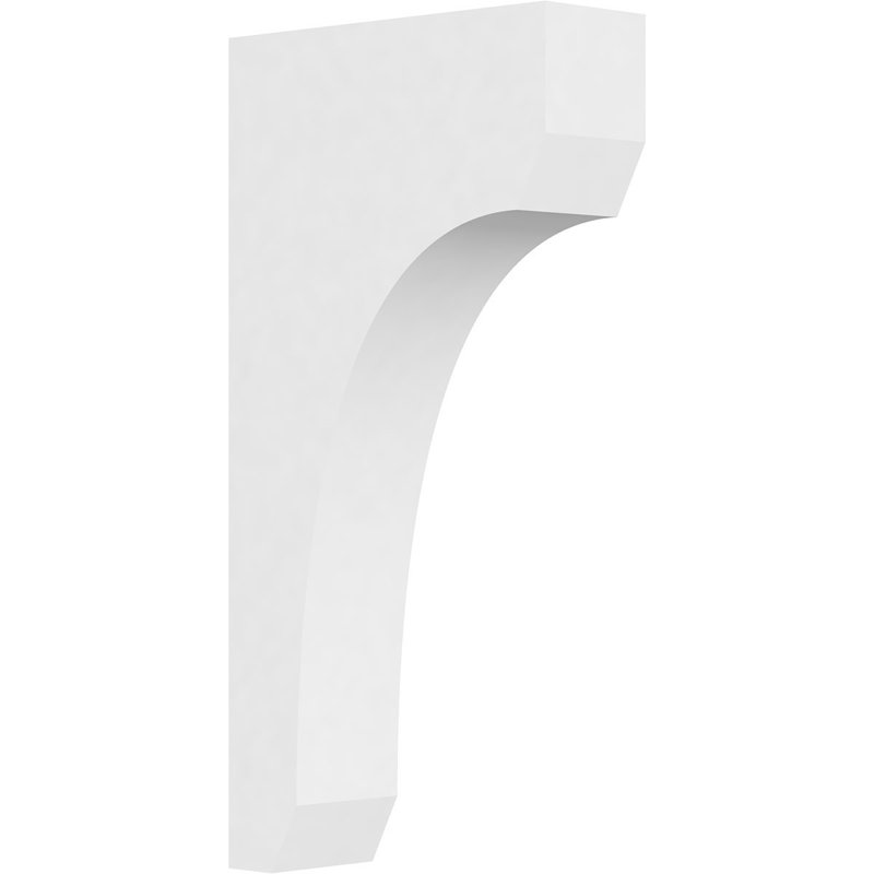 3"W x 10"D x 20"H Standard Legacy Signature Urethane Corbel, Primed Tan, 20" H x 3" W x 10" D
