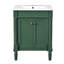 Meuble-lavabo autoportant 24 po avec lavabo en céramique, armoire de rangement avec cadre en bois massif et tablette de rangement 24 po-1491601350-1491601349