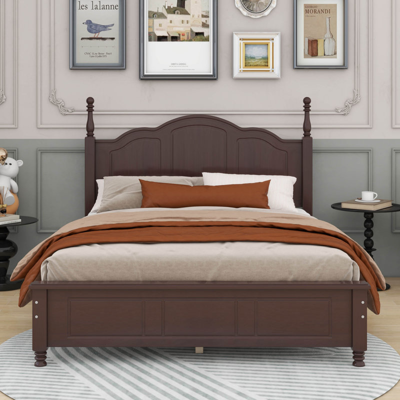 Mariacamila Bed, Full, Walnut