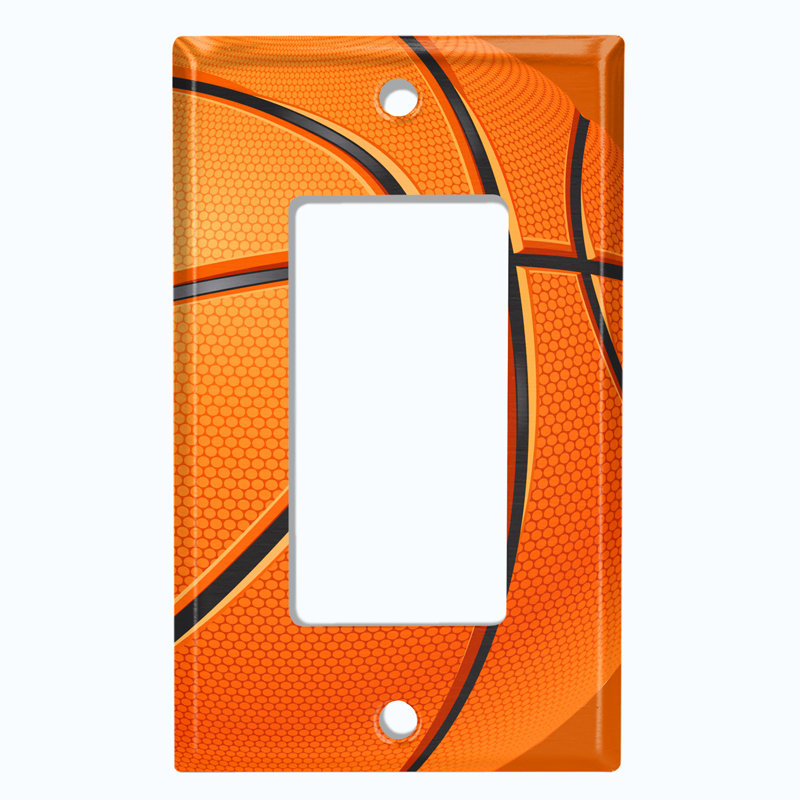 Plaque murale d'interrupteur à bascule Basketball 1-Gang