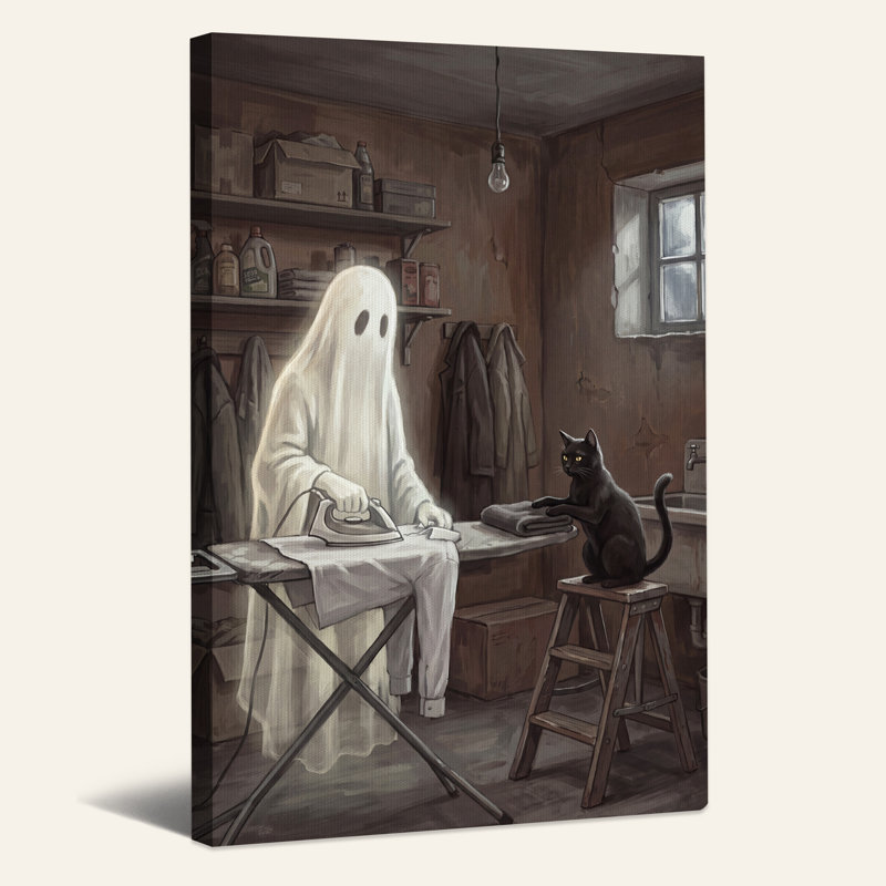 Art mural sur toile, "Ghost", 40"H x 28"W