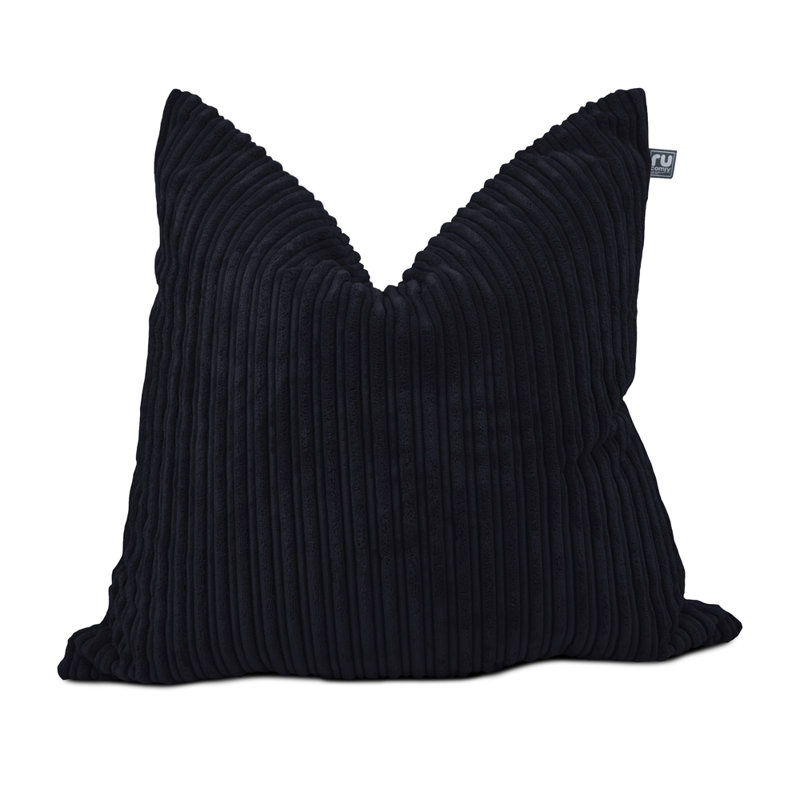 rucomfy Beanbags Soft Corduroy Square Floor Cushion - Use as Large Cushion, Pillow or Extra Seating - Home Living Room Decor or Bedroom Furniture - Machine Washable - L68cm x W68cm