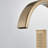 Brushed Gold Freestanding Bathtub Faucet Floor mount Tub Filler with Hand Shower