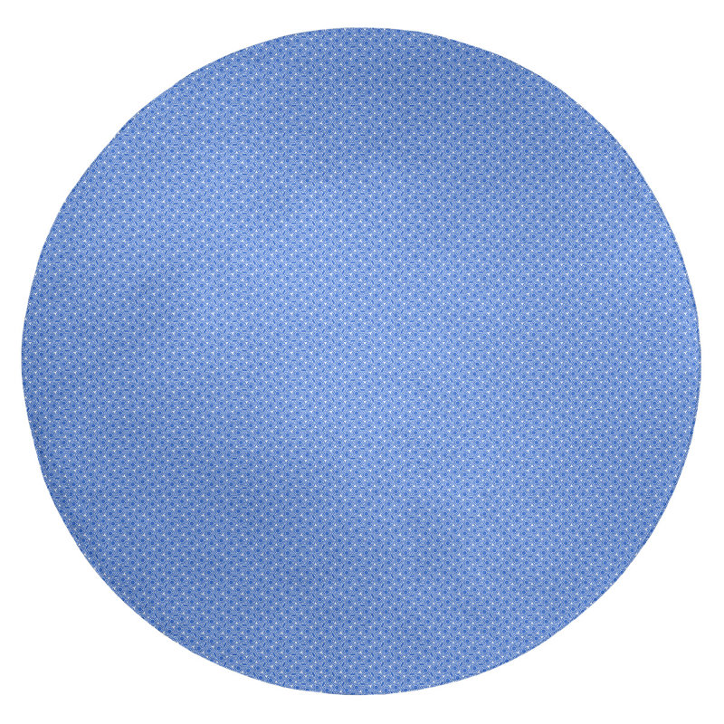 Chenille Geometric Indoor Rug, Round 5'
