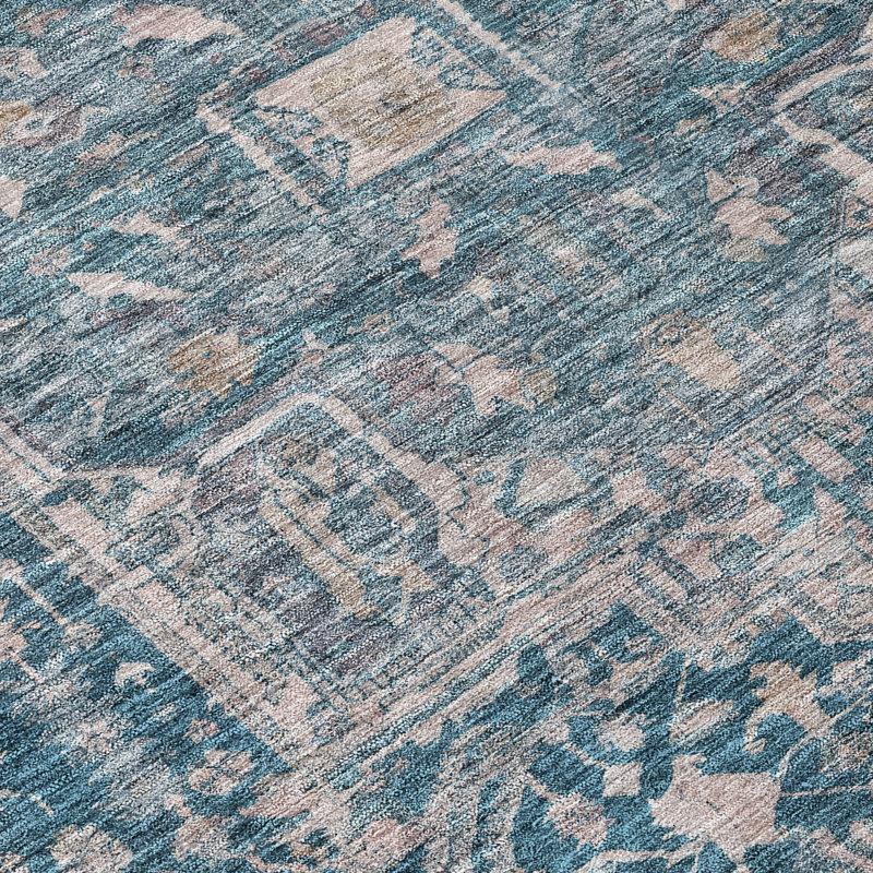 Tapis d'intérieur / extérieur bleu Clarina , 9 pi x 12 pi
