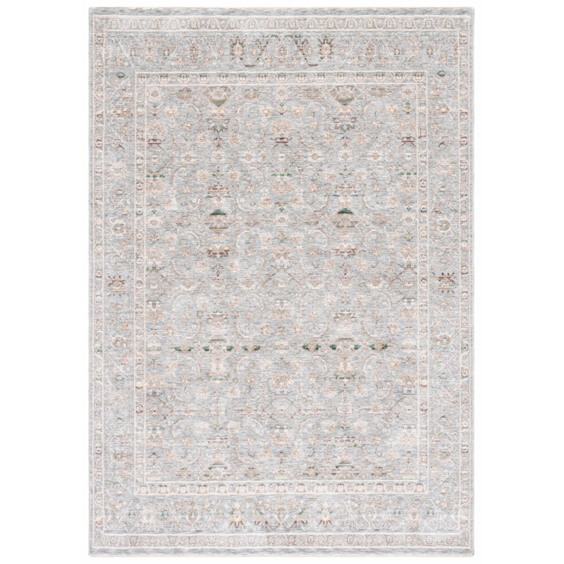 Tapis vert sauge / ivoire Dannen Princeton 906, Rectangle 4 pi x 6 pi