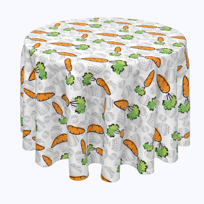 Jefferson Place Geometric Round Easter Tablecloth
