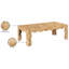 Vassa Burl Veneer Coffee Table-1380223180