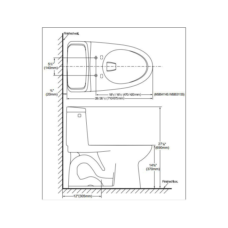 UltraMax® 1.6 GPF Elongated One-Piece Toilet (Seat Included), Cotton/SanaGloss