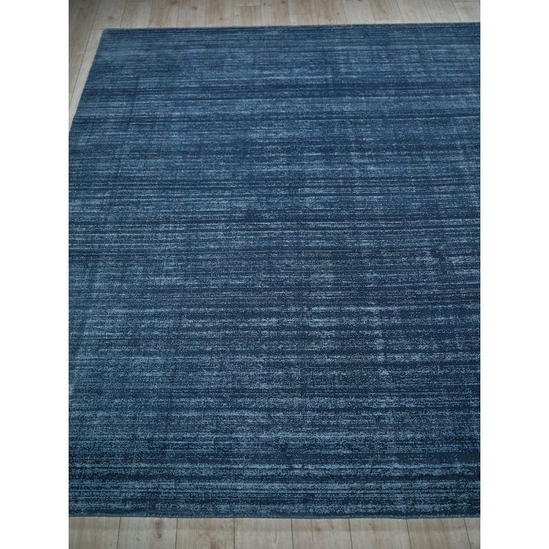 Martelli Area Rug in Navy/Ivory, Rectangle 4' x 5'