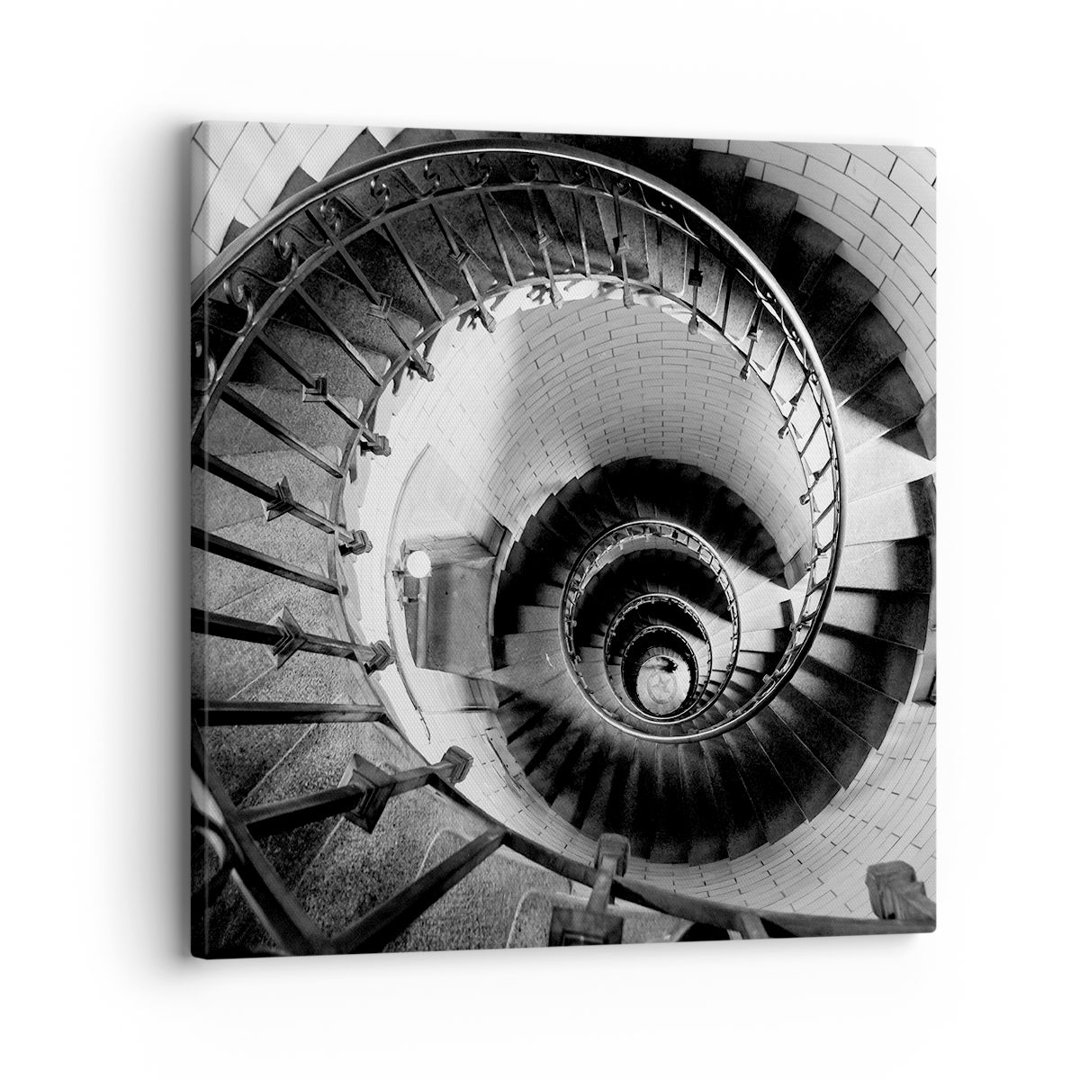 Leinwandbild Treppen-Spiral-Perspektive