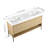 60" Bathroom Vanity Combo w/Single Resin Sink