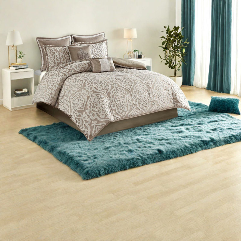 Luxurious Jacquard Bedding Sets, Polyester, Elegant Damask Design For Home