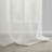 Rosette Floral Embellished Cuff Tab Top Solid Single Curtain Panel-1627952419-1627952417