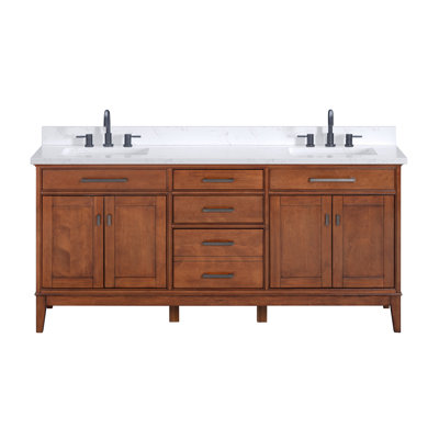 Anglet 73" Double Bathroom Vanity Set