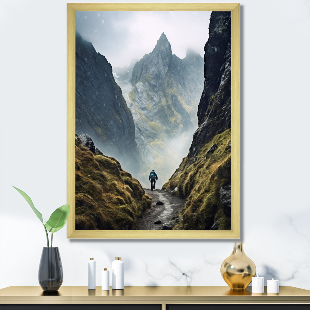 Mountain Hiking Photo III - Hikers Canvas Prints Millwood Pines 