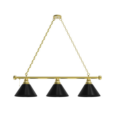 3-Light Pool Table Lights Linear Pendant