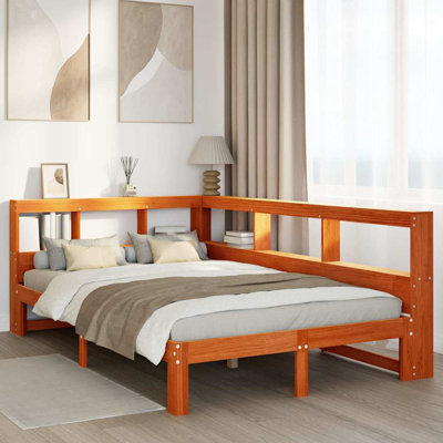 Solid Wood Storage Bed