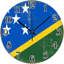 Horloge murale suspendue Îles Salomon Horloge murale drapeau des Îles Salomon