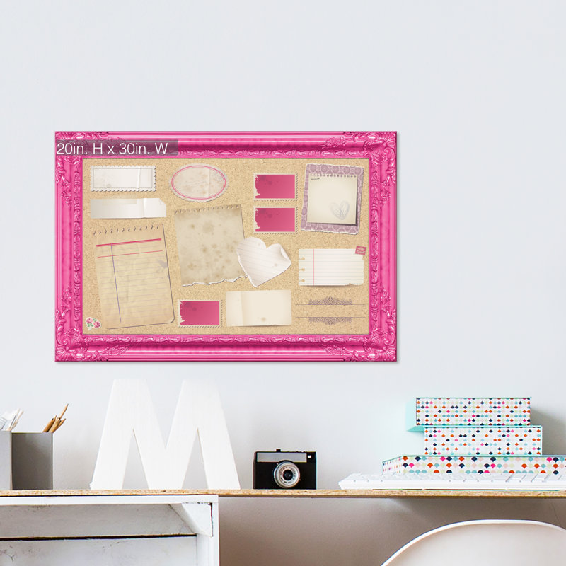 Tableau effaçable à sec à fixation mural, H 20 po x l 30 po x P 0,75 po