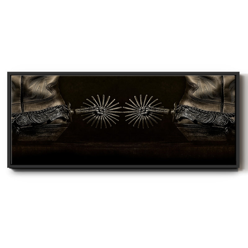 Photography Study Spurs- Framed Canvas
