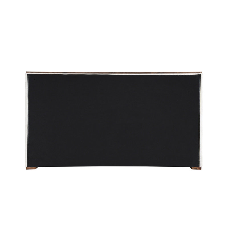 Grand lit tapissier gris - 74,44 po Long et large: 90,69 po