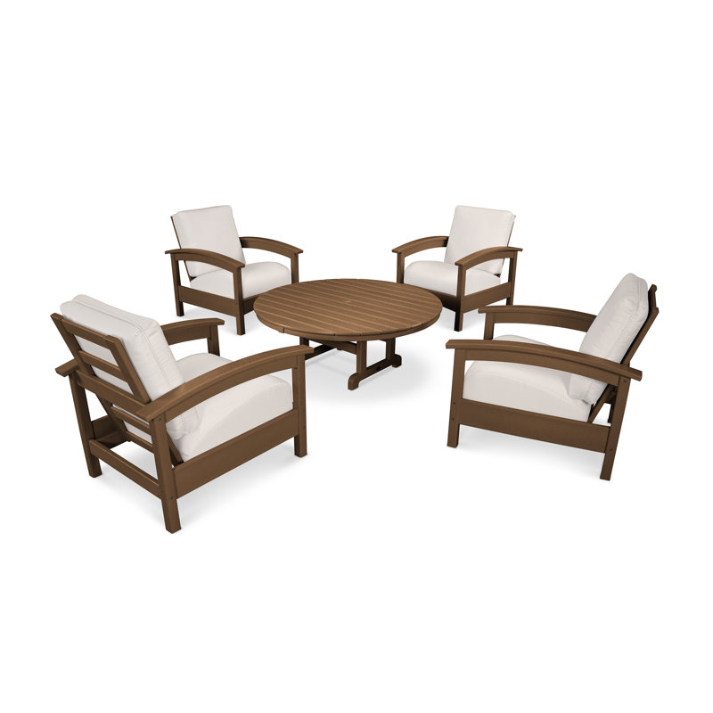 Ensemble de conversation à assise profonde 5 pièces Rockport, Sésame, Cabane