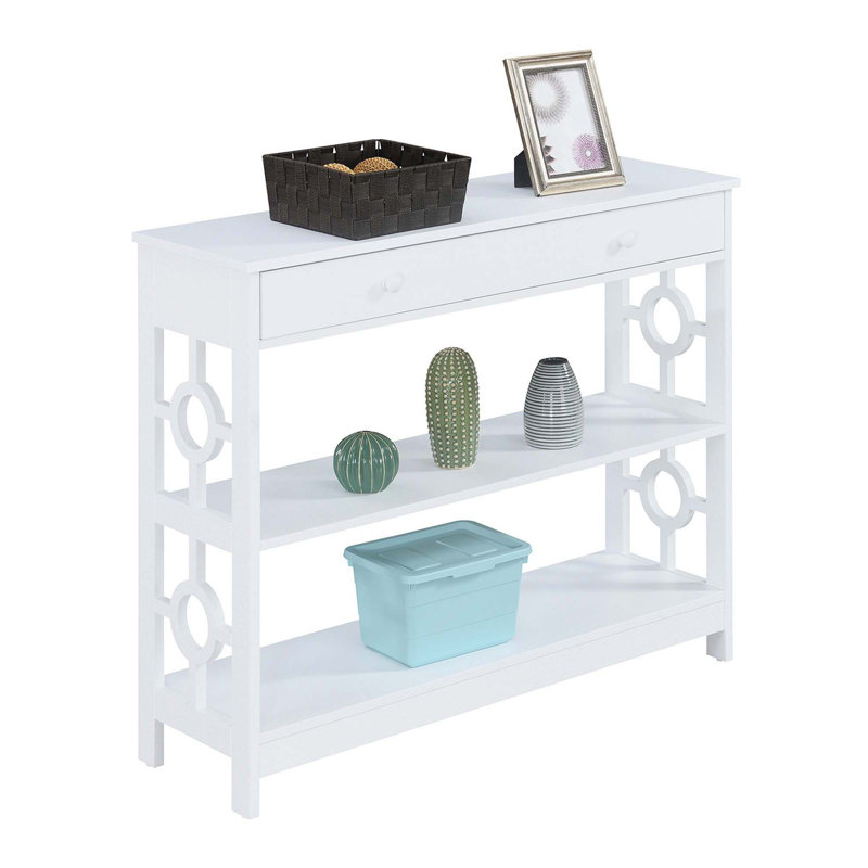 Odalis 40'' Console Table, White, 31.75" H x 40" W x 12"D
