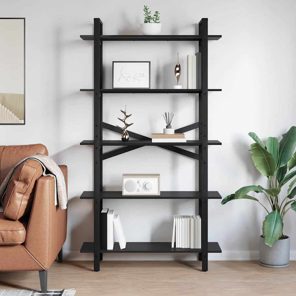 100cm W Steel Etagere Bookcase