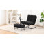 Méridienne inclinable rembourrée avec repose-pieds et fauteuil inclinable 30 °-78573100