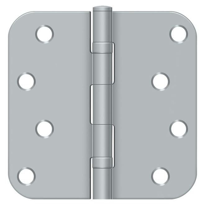 Charnière à roulement à billes Deltana S44R5BB26D 4 po x 4 po x 5/8 po Deltana, Chrome brossé