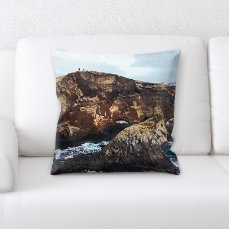 Microsuede Reversible Throw Pillow